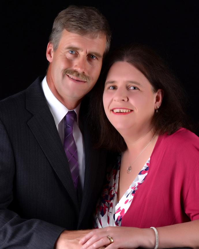 Rosie and Andy on the cruise ship