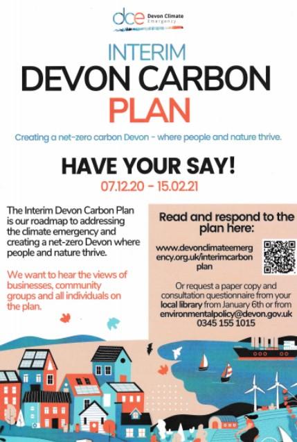 Devon Carbon Plan invitation poster