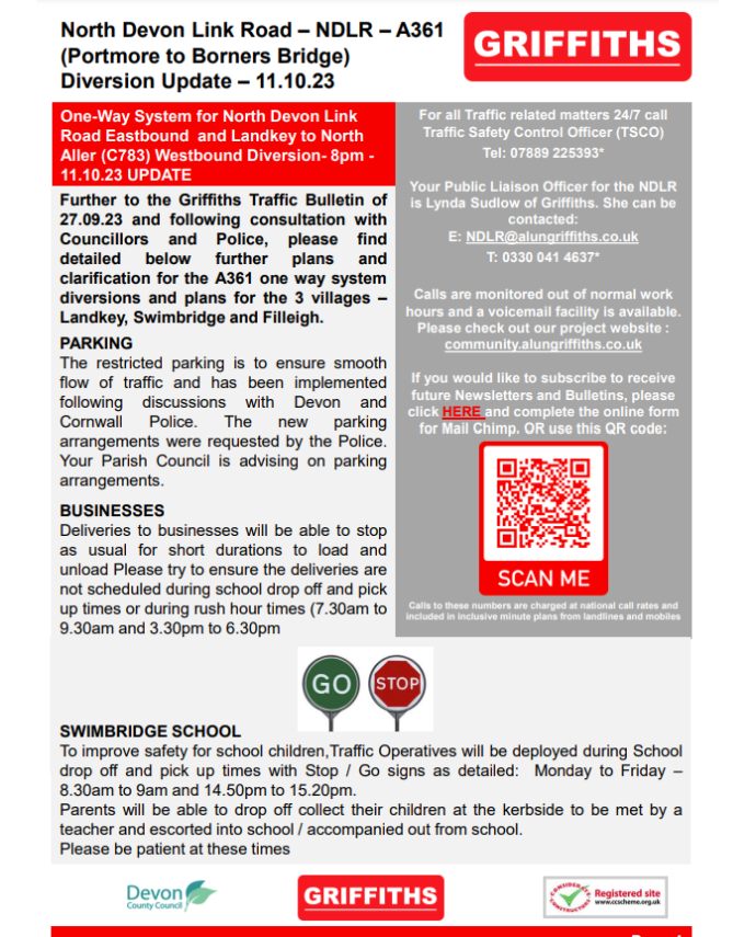 A361 road diversion